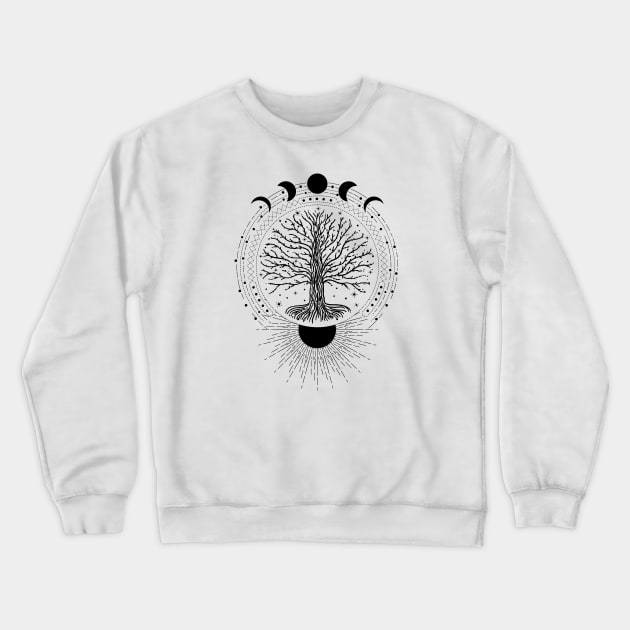 Tree Of Life | Pagan Symbol Crewneck Sweatshirt by CelestialStudio